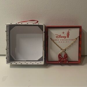 Disney dots + dashes parks collection mini mouse bow necklace